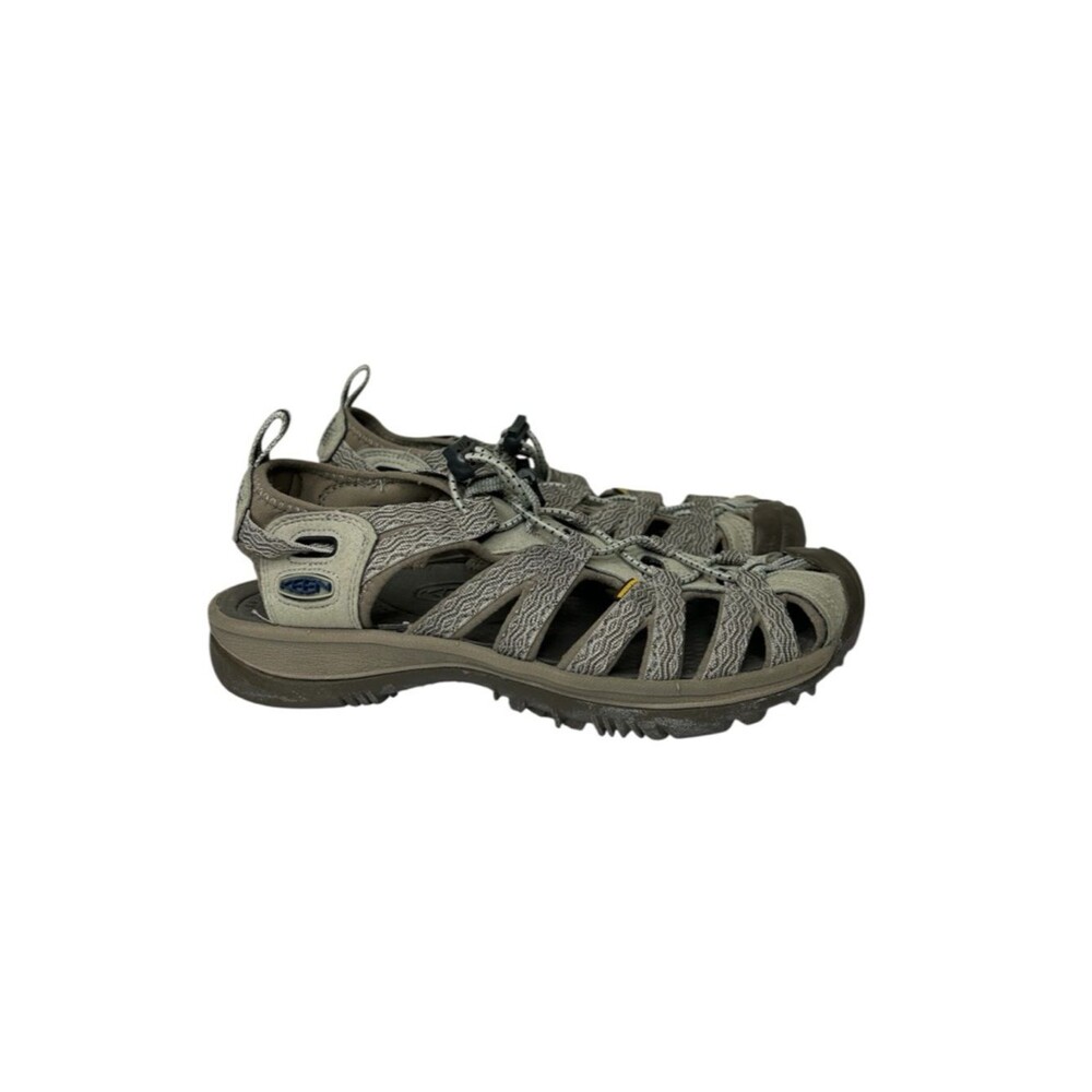Keen waterproof Closed-Toe Trek Sandals shoes 7.5 in Taupe and Brown